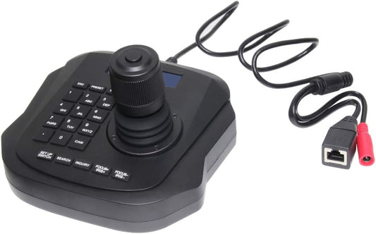 Hsility PTZ Controller 4D PTZ Joystick Controller IP Network Keyboard with LCD Display Screen